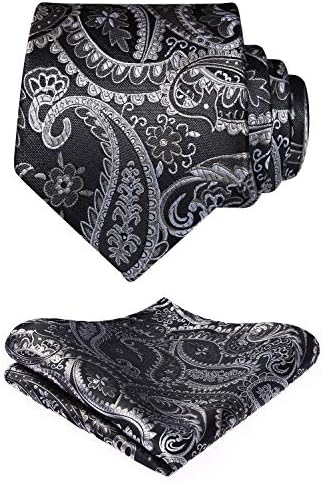 Pánská sada s kravatou z žakáru s paisley vzorem – elegantní doplňky na svatby, večírky a formální události