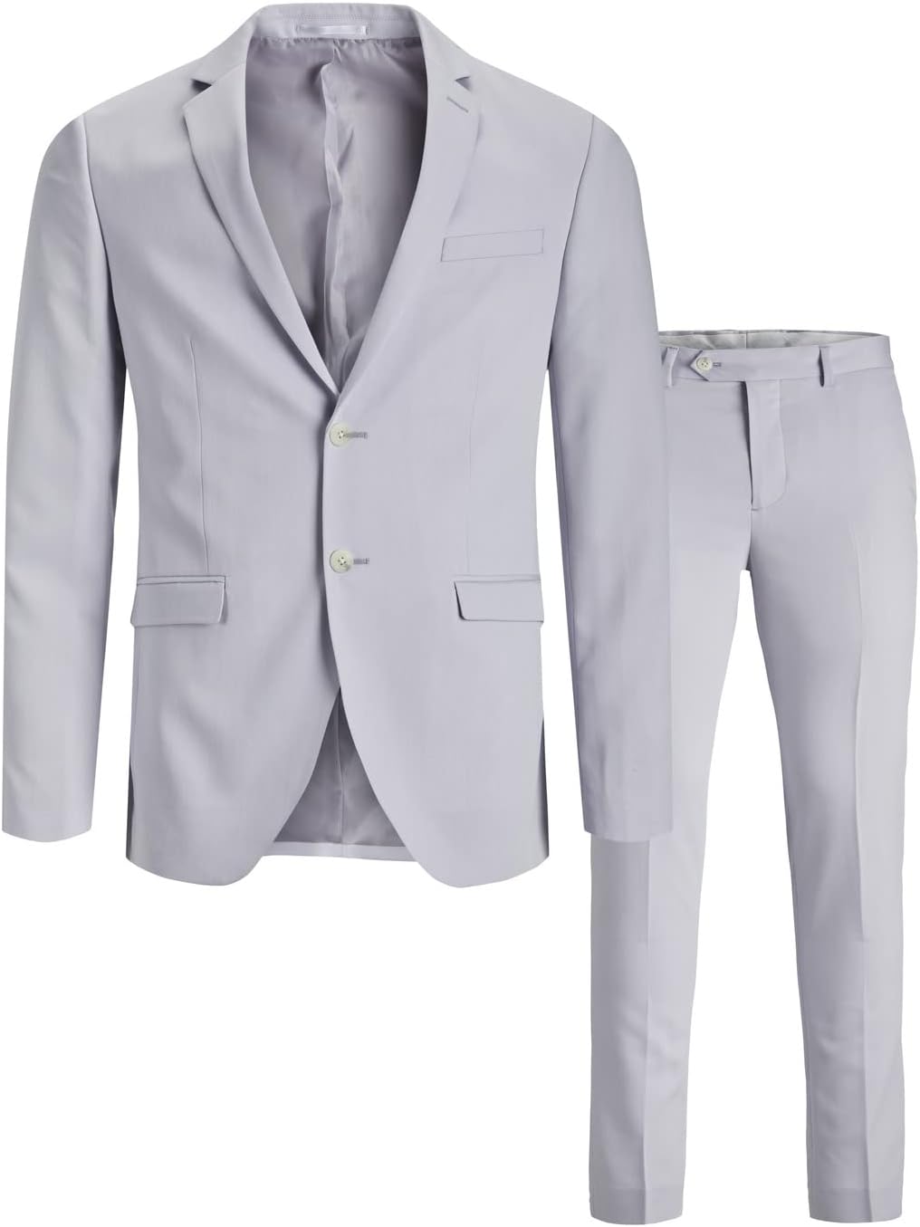 Herre Todelt Jakkesæt Med Super Slim Fit – Elegant Og Figursyet Habit Til Forretningsbrug Og Formelle Begivenheder