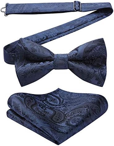 Herre Butterfly-sæt Med Paisleymønster – Elegante Accessories Til Bryllupper, Fester Og Formelle Begivenheder