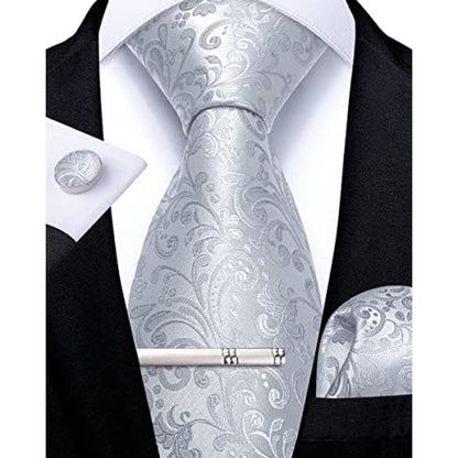 Herre Formelt Slipsesæt Med Paisleymønster – Elegante Accessories Til Bryllupper, Fester Og Særlige Anledninger
