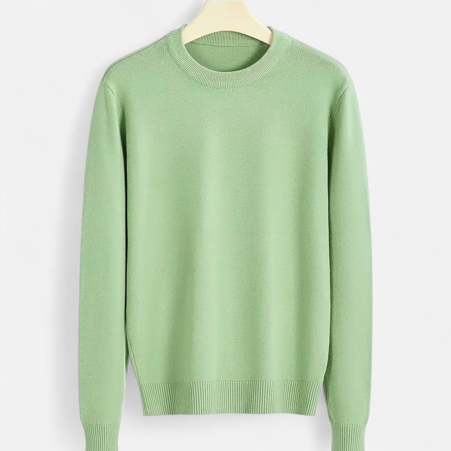 Herre Slim Fit Striktrøje – Klassisk Sweater Til Kontor, Hverdagsbrug, Fritid Og Smart Casual Stil