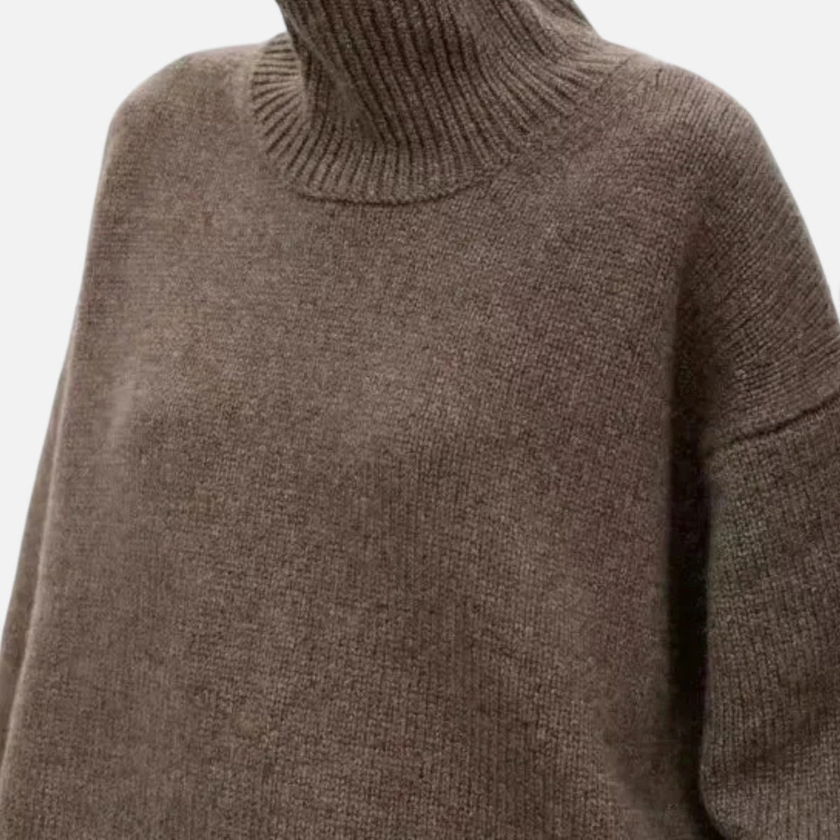 Women's Wool Sweater with a High Neck – Classic Knit Sweater for Everyday Wear, the Office, Autumn, Winter, and Smart Casual Style