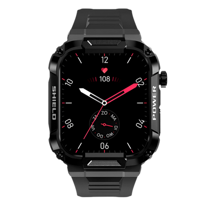 Men's Rugged Smartwatch with IP67 Protection and Fitness Features – Outdoor Watch with Up to 15 Days of Standby Time for Sports, Workouts, and Everyday Wear