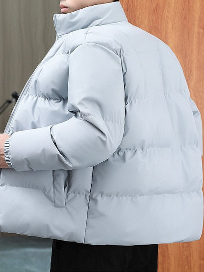 Pánská silná zateplená zimní bunda – hřejivé oblečení do chladných dnů, na každý den, volný čas a ven