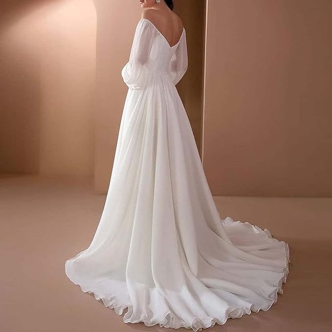 Women's Off-Shoulder Maxi Dress – Elegant Long Dress for Weddings, Parties, Evening Wear, and Formal Occasions