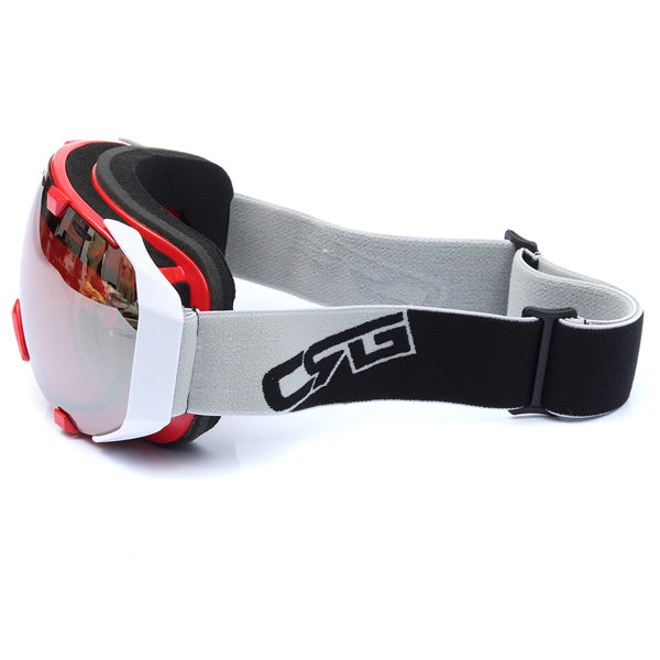 Ochelari de schi bărbătești sferici, anti-aburire, cu lentilă dublă și protecție UV – ochelari de snowboard și motocicletă pentru schi, snowboarding și activități în aer liber
