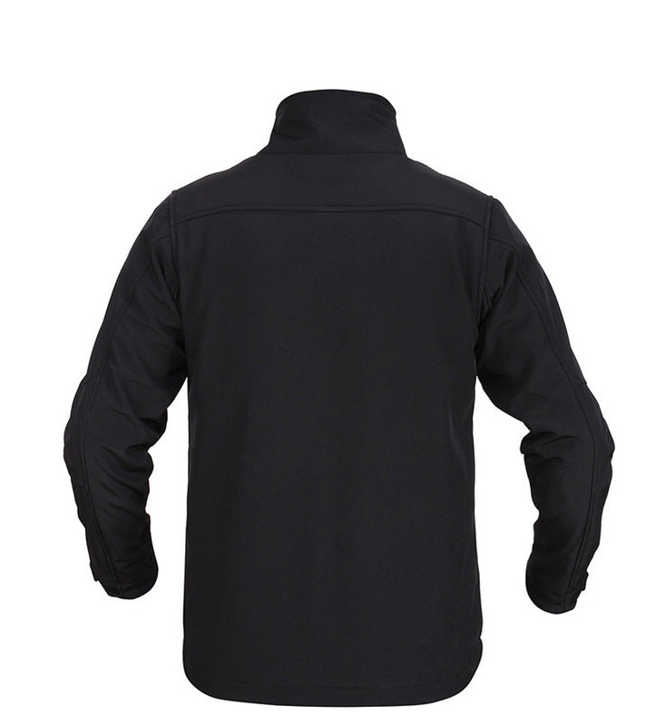 Męska kurtka softshell z ogrzewaniem USB, wiatroszczelną konstrukcją i regulacją ciepła – ciepła odzież wierzchnia outdoorowa na chłodne dni, do codziennego i outdoorowego użytku