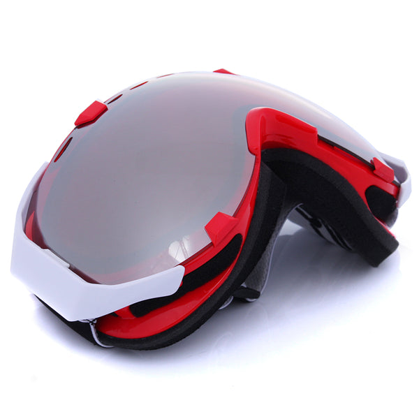 Ochelari de schi bărbătești sferici, anti-aburire, cu lentilă dublă și protecție UV – ochelari de snowboard și motocicletă pentru schi, snowboarding și activități în aer liber