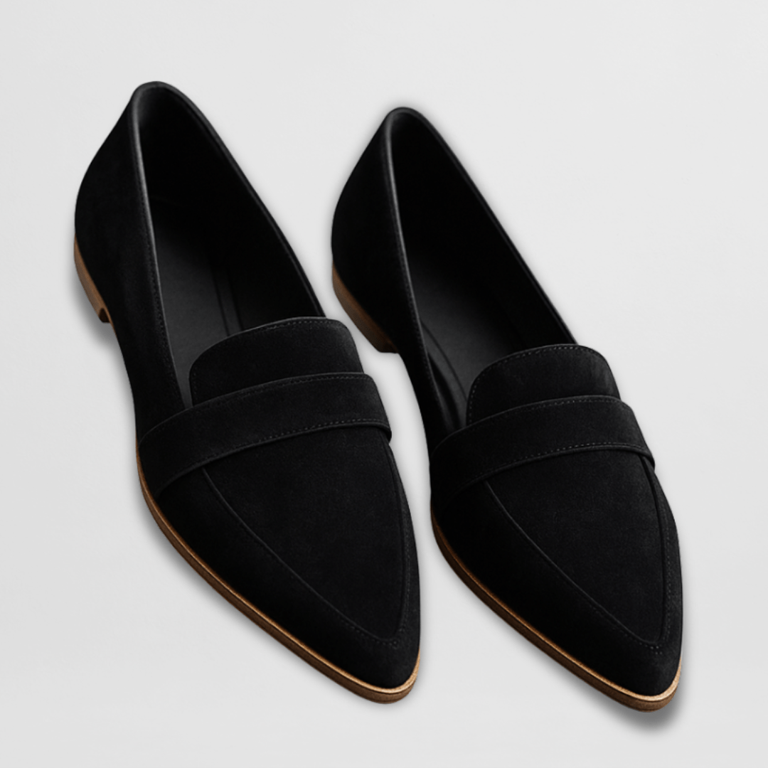 Dame Bløde Ruskindsloafers Med Komfortabel Hverdagsstil
