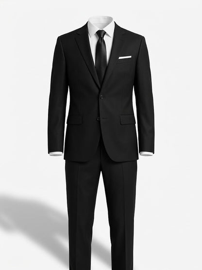 Costum bărbătesc din două piese, cu croială slim – costum elegant, croit la comandă, pentru nunți și ocazii speciale