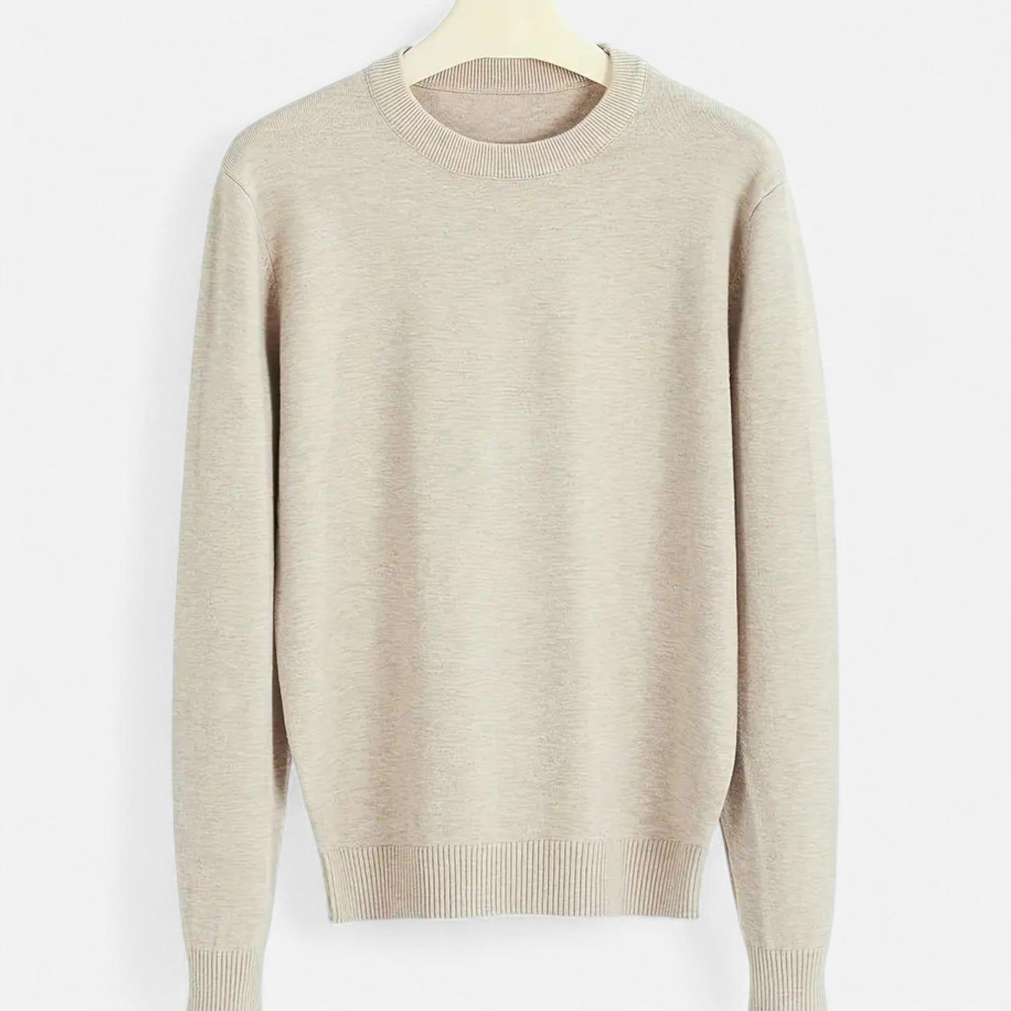 Herre Slim Fit Striktrøje – Klassisk Sweater Til Kontor, Hverdagsbrug, Fritid Og Smart Casual Stil