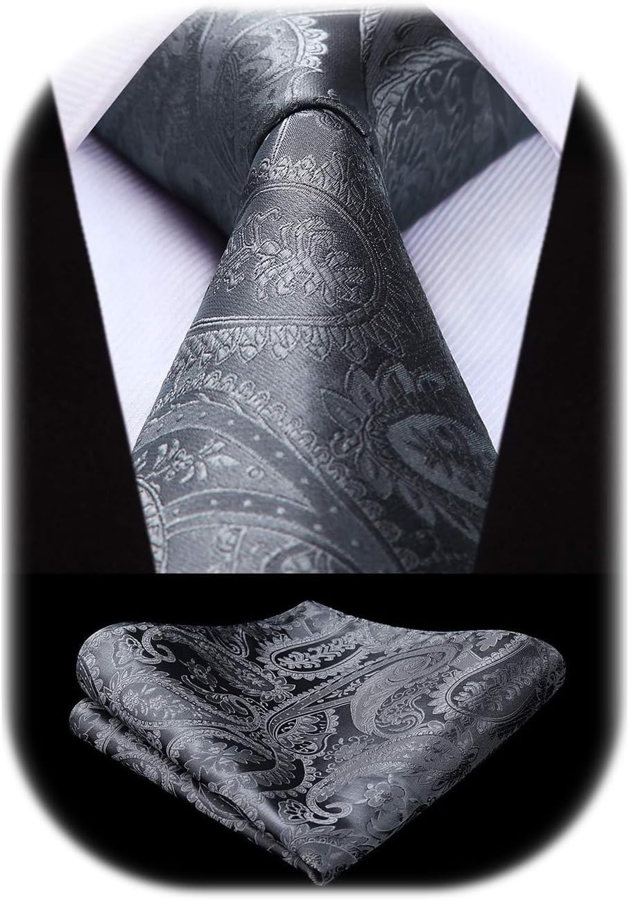 Pánská sada s kravatou z žakáru s paisley vzorem – elegantní doplňky na svatby, večírky a formální události