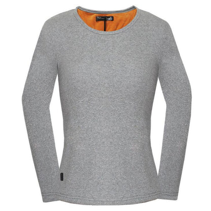 Dame Usb-opvarmet Termisk Top Med Slim Fit Og Lange Ærmer – Varmt Baselayer Med Justerbar Varme Til Kolde Dage, Sport Og Udendørsbrug