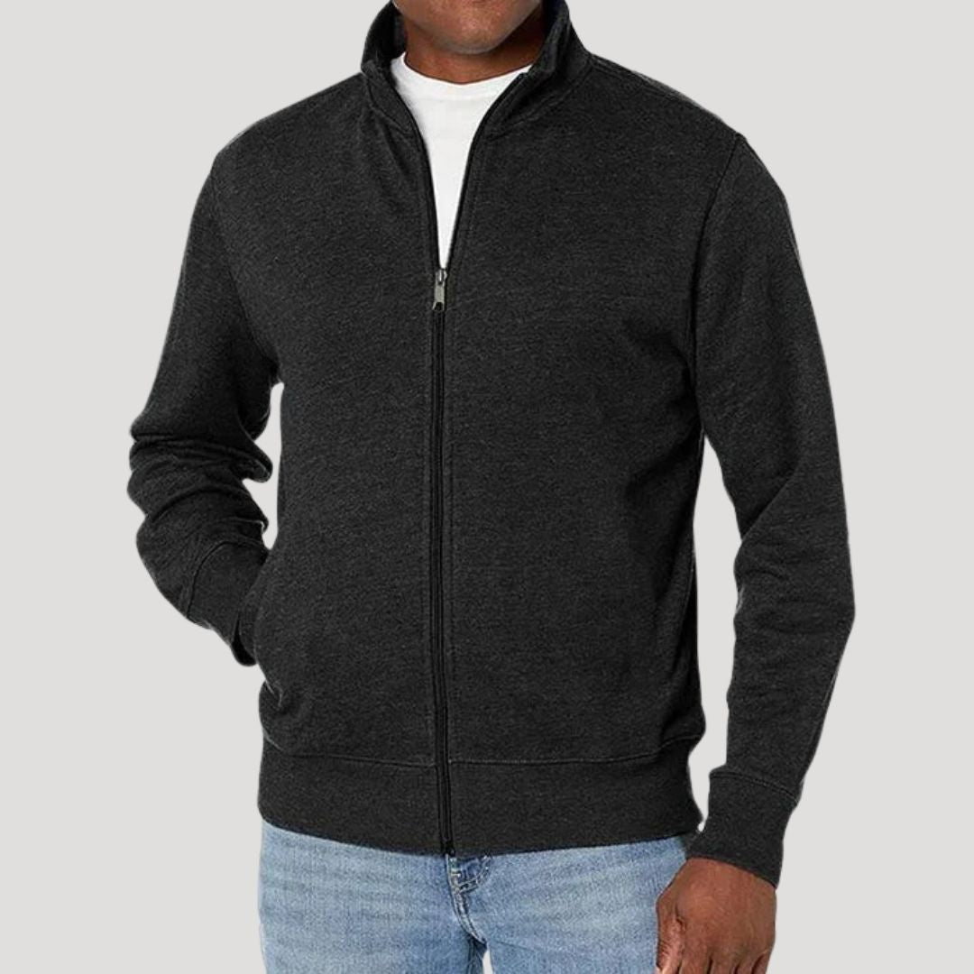 Men's Lightweight Jacket with Zip Closure – Casual Transitional Jacket for Spring, Commuting, Travel, and Everyday Wear
