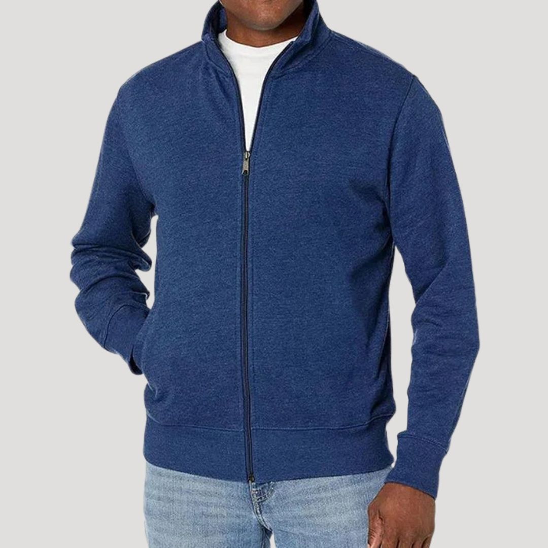 Men's Lightweight Jacket with Zip Closure – Casual Transitional Jacket for Spring, Commuting, Travel, and Everyday Wear