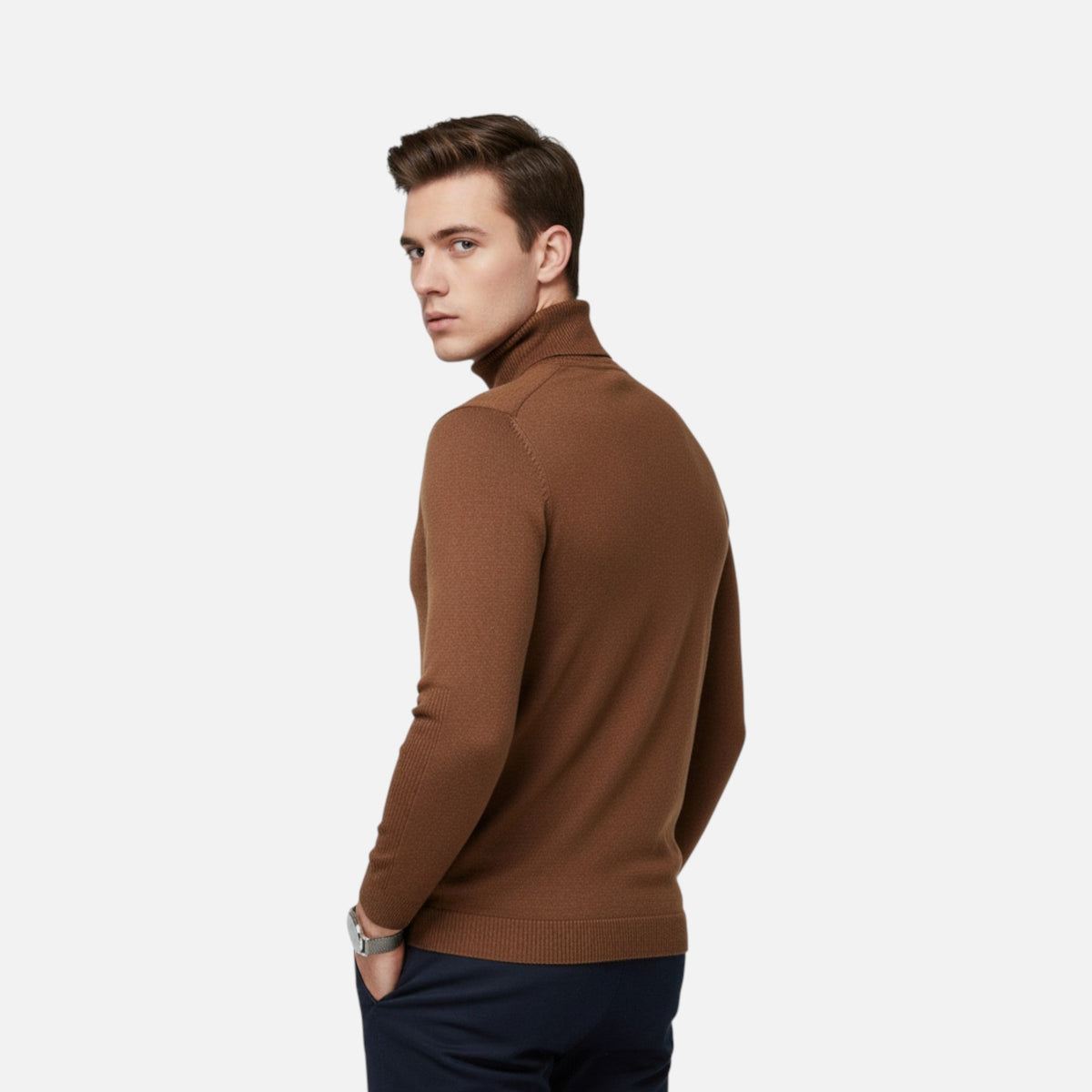 Men's Classic Merino Wool Sweater – Warm and Soft Knitwear for Autumn, Winter, Everyday Wear, and Smart Casual Style