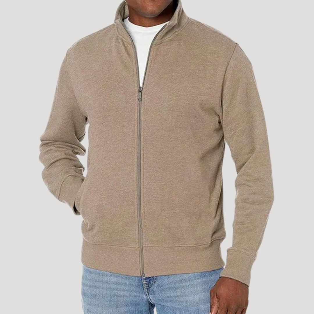 Men's Lightweight Jacket with Zip Closure – Casual Transitional Jacket for Spring, Commuting, Travel, and Everyday Wear