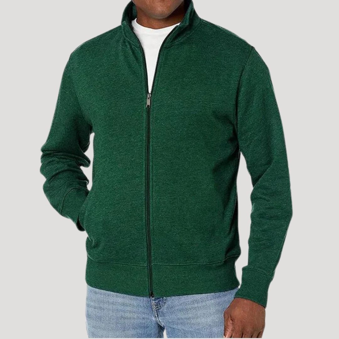 Men's Lightweight Jacket with Zip Closure – Casual Transitional Jacket for Spring, Commuting, Travel, and Everyday Wear