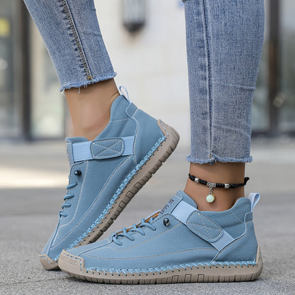 Dame High Top Sneakers Med Snøre – Casual Gåsko Til Daglig Brug