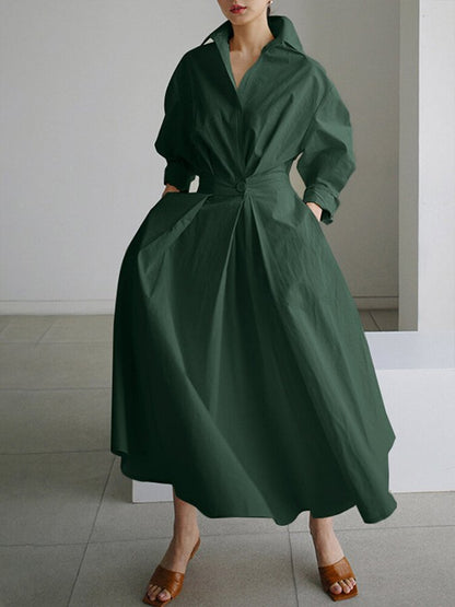 Rochie maxi elegantă pentru femei, cu mâneci lungi și design structurat – rochie de seară stilată pentru petreceri, cine și ocazii speciale
