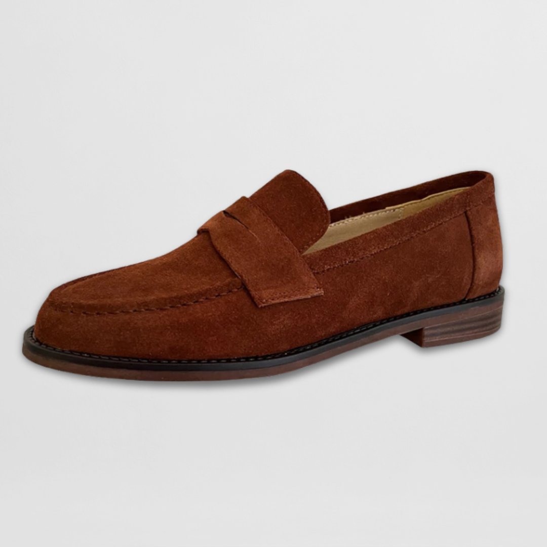 Dame Ruskindsinspirerede Penny Loafers Klassiske Flade Hverdagssko