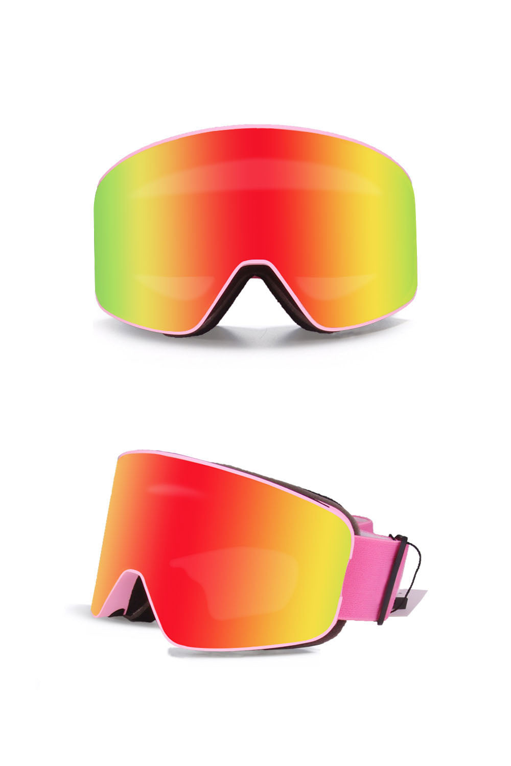 Herre Skibriller Med Dobbelt Linse, Anti-dug Og Uv-beskyttelse – Vindafvisende Snowboardbriller Til Ski, Snowboarding Og Udendørssport