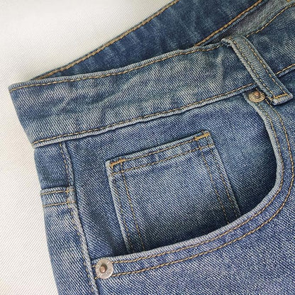 Women's Casual Ankle-Length Jeans – Loose-Fitting Wide-Cut Denim for Modern Everyday Outfits