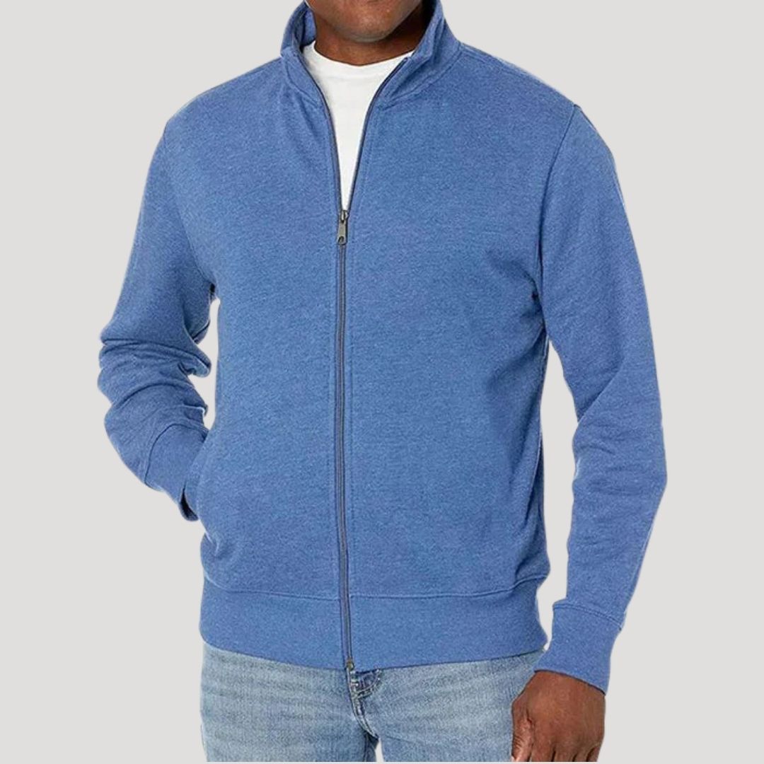 Men's Lightweight Jacket with Zip Closure – Casual Transitional Jacket for Spring, Commuting, Travel, and Everyday Wear
