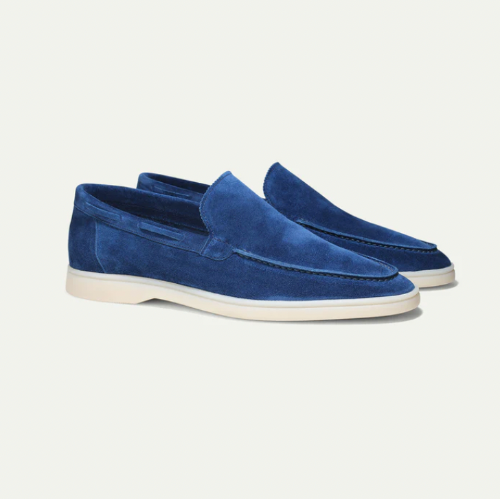 Herre Loafers I Ruskind Med Slip-on Design – Elegante Køresko Til Kontor, Fritid, Rejser Og Smart Casual Stil