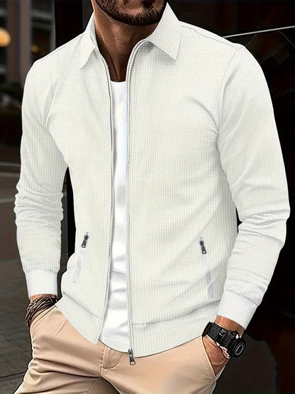 Men's Shirt with Zip Closure – Stylish and Versatile Shirt for Smart Casual Style, Everyday Wear, the Office, and Leisure