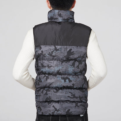 Men's USB-Heated Puffer Vest with Quilted Design and High Collar – Winter Gilet with Adjustable Heat Levels for Cold Days, Everyday Wear and Outdoor Use