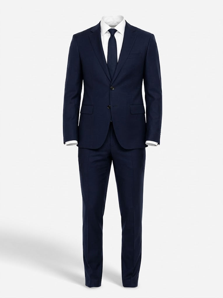Costum bărbătesc din două piese, cu croială slim – costum elegant, croit la comandă, pentru nunți și ocazii speciale