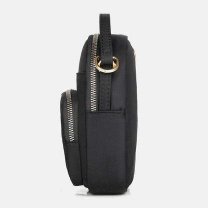 Dame Quiltet Mini-crossbody-taske Til Telefon Med Flere Lommer – Kompakt Taske Med Justerbar Skulderrem Til Hverdagsbrug, Shopping Og Fritid