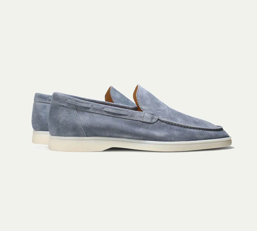 Herre Loafers I Ruskind Med Slip-on Design – Elegante Køresko Til Kontor, Fritid, Rejser Og Smart Casual Stil