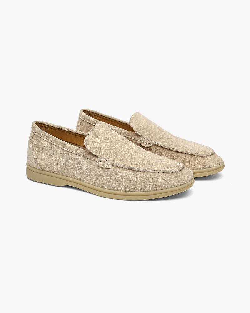 Herre Ruskindsinspirerede Slip-On Loafers Til Hverdagsbrug