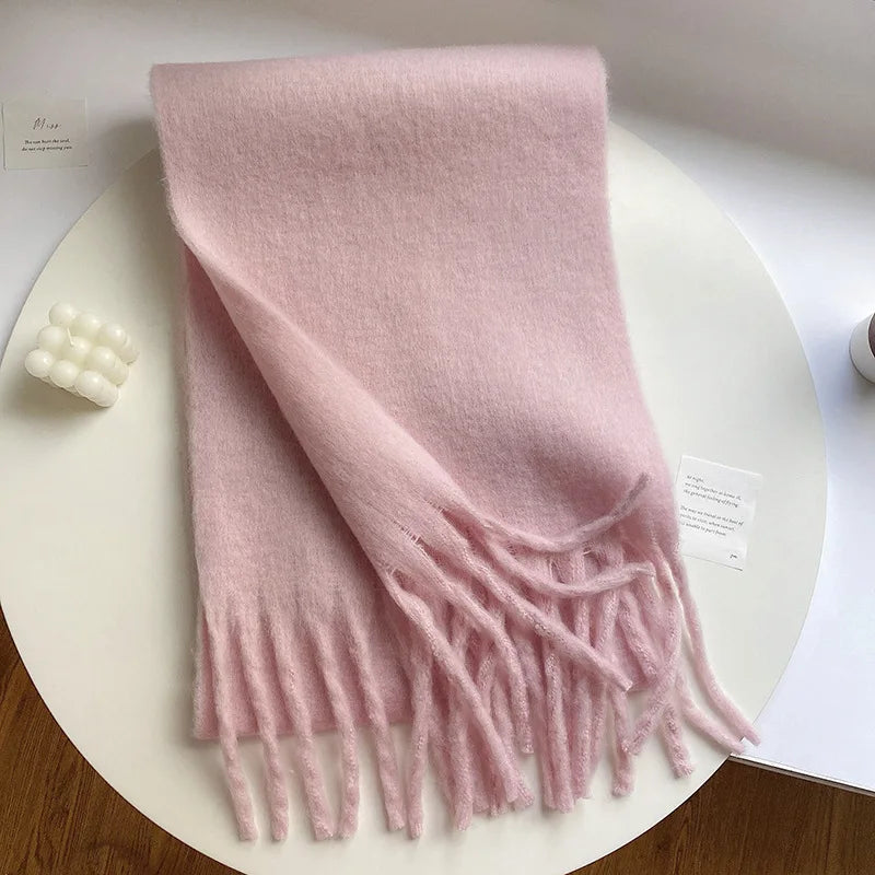 Dame Luksuriøst Cashmere-vinterhalstørklæde – Blødt Og Varmt Tørklæde Til Efterår, Vinter, Hverdagsbrug Og Elegant Stil