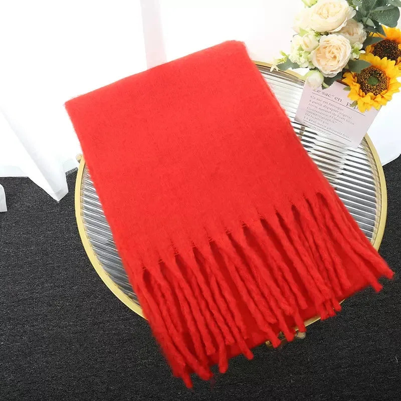 Dame Luksuriøst Cashmere-vinterhalstørklæde – Blødt Og Varmt Tørklæde Til Efterår, Vinter, Hverdagsbrug Og Elegant Stil