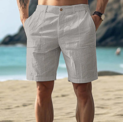 Herre Skræddersyede Afslappede Shorts – Knælange Bermudashorts Til Sommerrejser