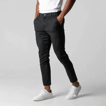Herre Slim Fit Chino-bukser – Klassisk Design Til Kontor, Hverdagsbrug, Fritid Og Smart Casual Stil