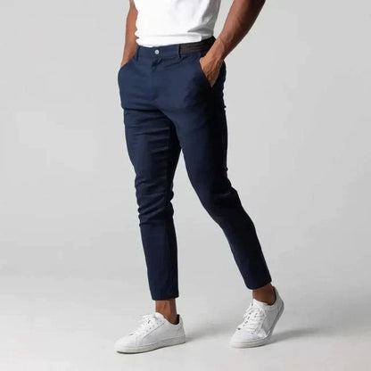 Herre Slim Fit Chino-bukser – Klassisk Design Til Kontor, Hverdagsbrug, Fritid Og Smart Casual Stil