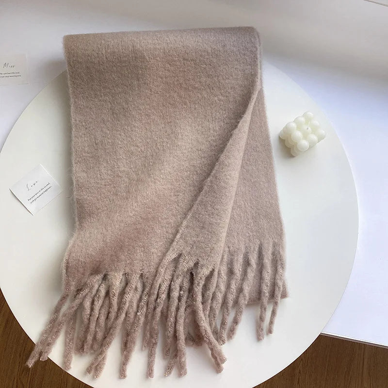 Dame Luksuriøst Cashmere-vinterhalstørklæde – Blødt Og Varmt Tørklæde Til Efterår, Vinter, Hverdagsbrug Og Elegant Stil