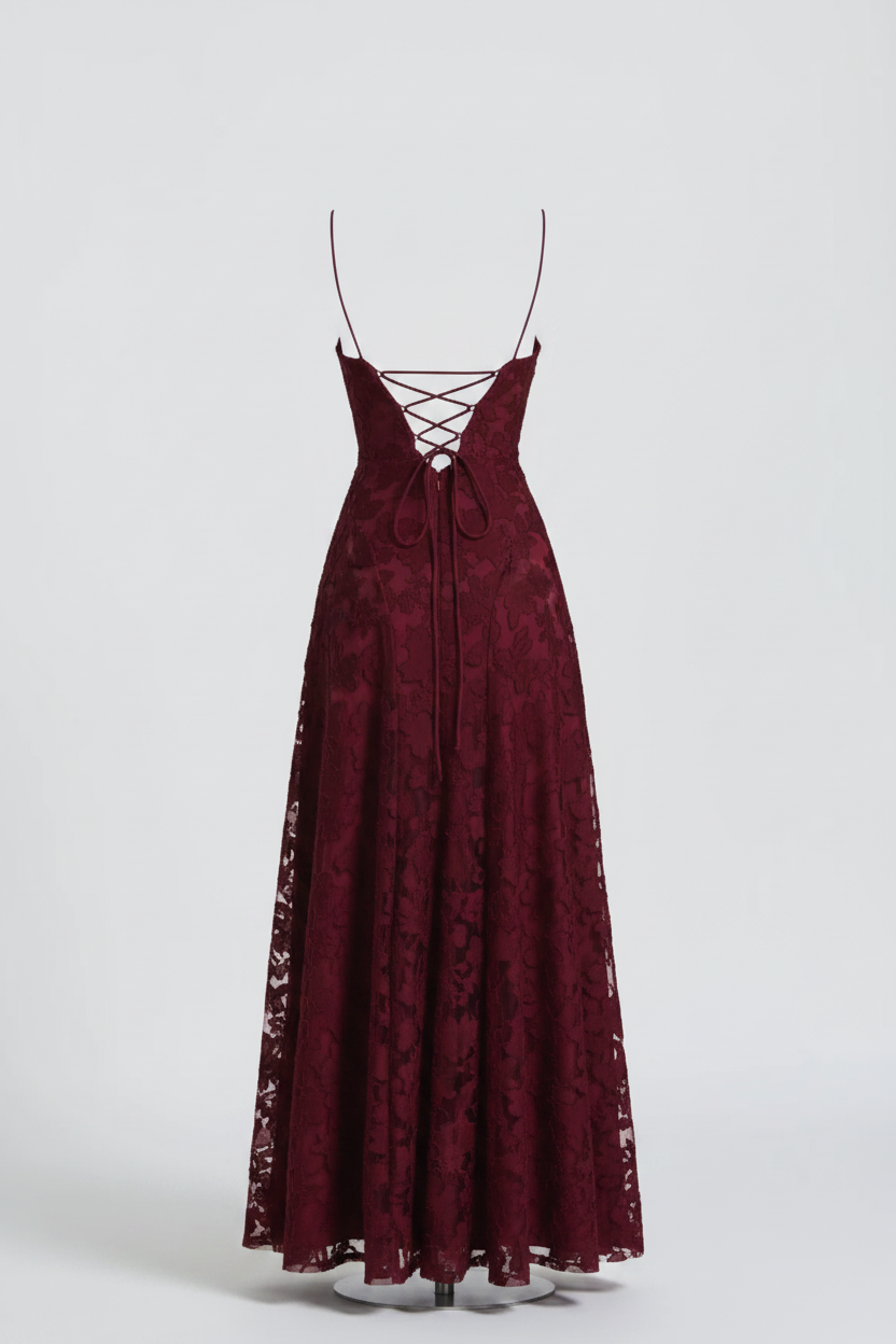 Rochie maxi elegantă pentru femei, cu dantelă – Rochie de petrecere formală pentru nuntă, gală, evenimente de seară și ocazii speciale