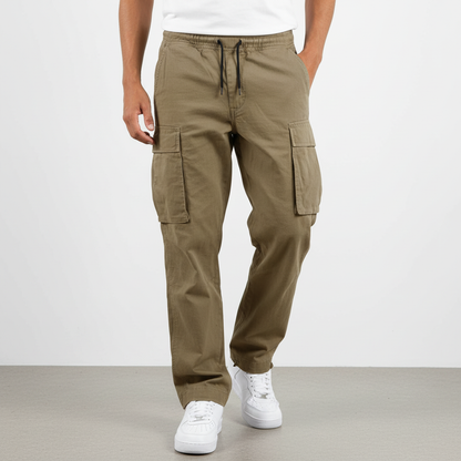 Pantaloni cargo jogger pentru bărbați, din bumbac, cu croială lejeră – pantaloni casual pentru purtare zilnică, timp liber și stil smart casual