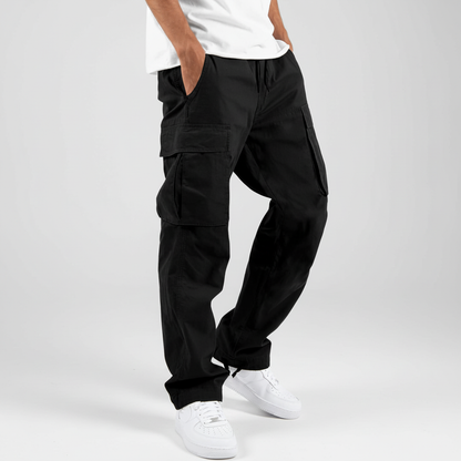 Pantaloni cargo jogger pentru bărbați, din bumbac, cu croială lejeră – pantaloni casual pentru purtare zilnică, timp liber și stil smart casual
