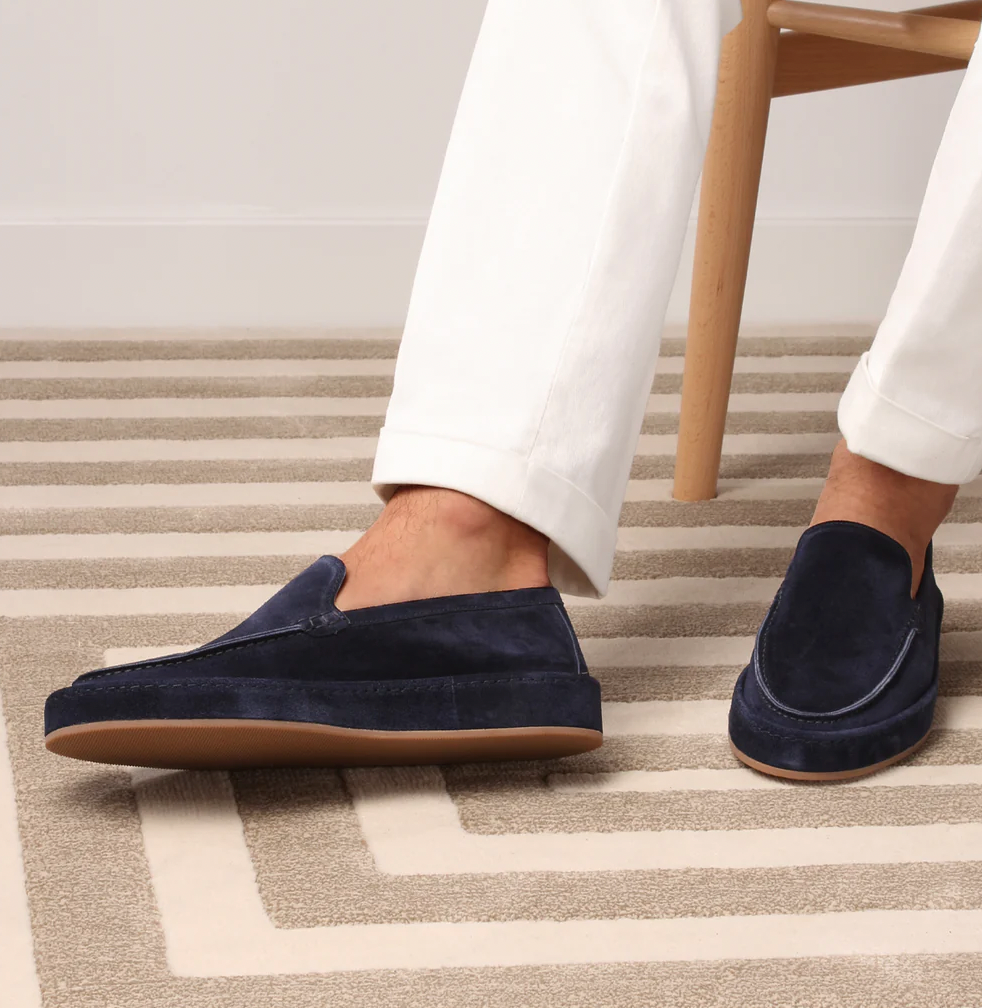 Herre Slip-On Loafers i Ruskindslook – Polstrede Smart Casual Sko til Hverdagsbrug