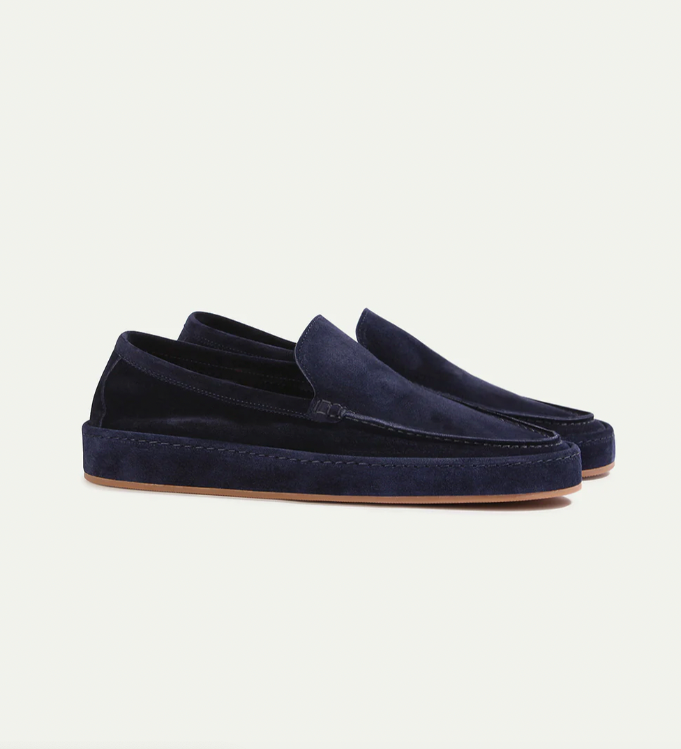 Herre Slip-On Loafers i Ruskindslook – Polstrede Smart Casual Sko til Hverdagsbrug