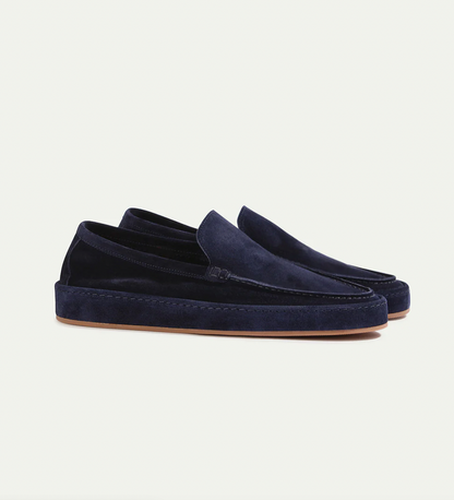 Herre Slip-On Loafers i Ruskindslook – Polstrede Smart Casual Sko til Hverdagsbrug