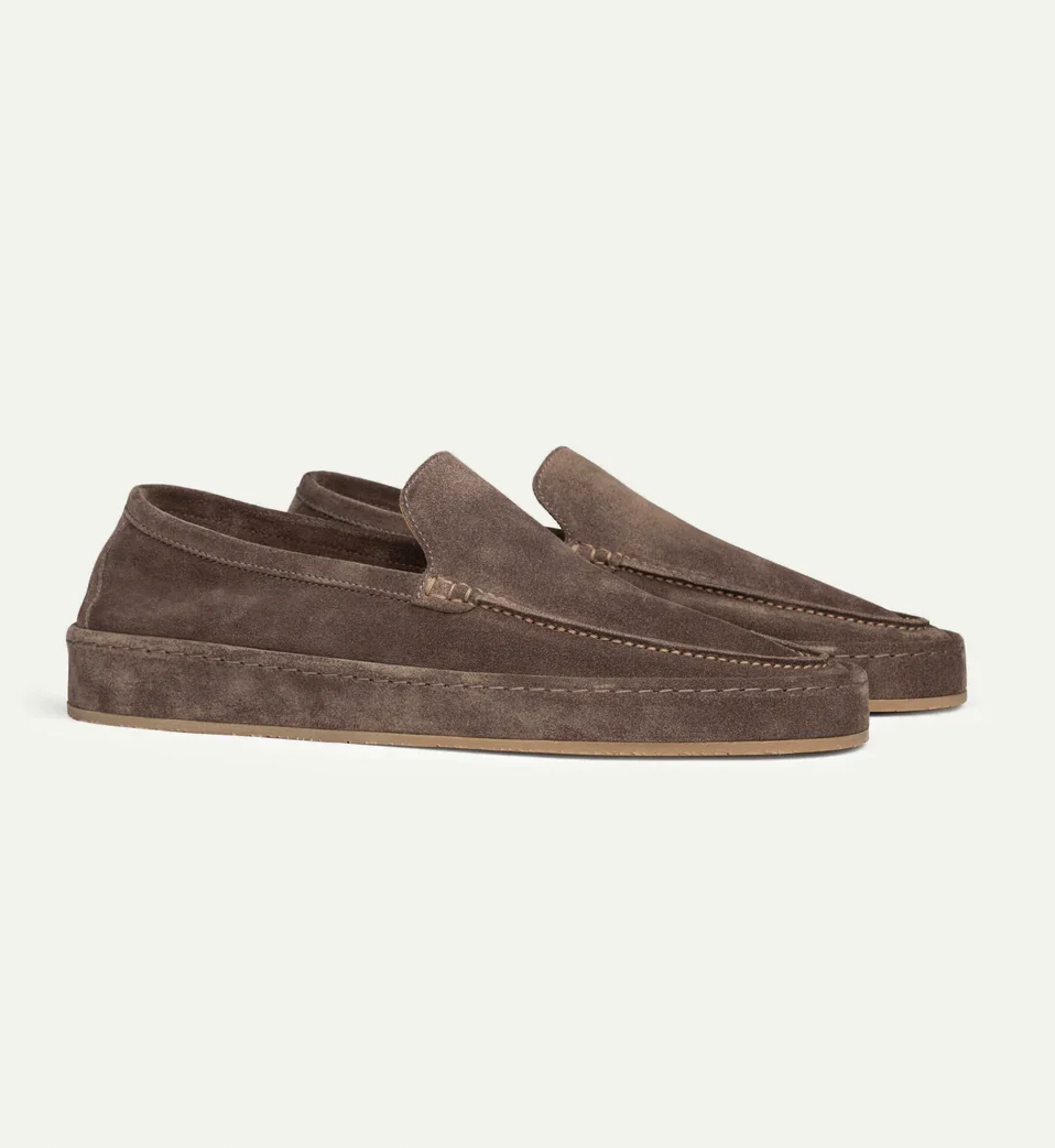 Herre Slip-On Loafers i Ruskindslook – Polstrede Smart Casual Sko til Hverdagsbrug