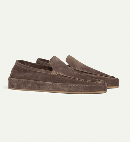 Herre Slip-On Loafers i Ruskindslook – Polstrede Smart Casual Sko til Hverdagsbrug
