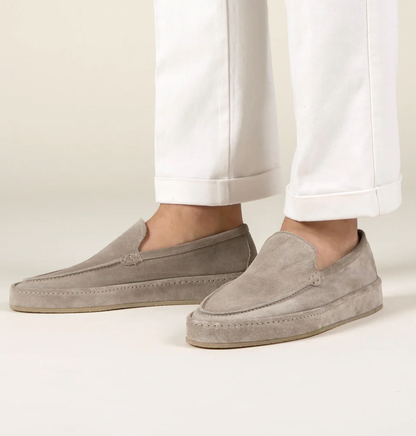 Herre Slip-On Loafers i Ruskindslook – Polstrede Smart Casual Sko til Hverdagsbrug